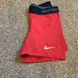 Nike Pro Red Compression Shorts